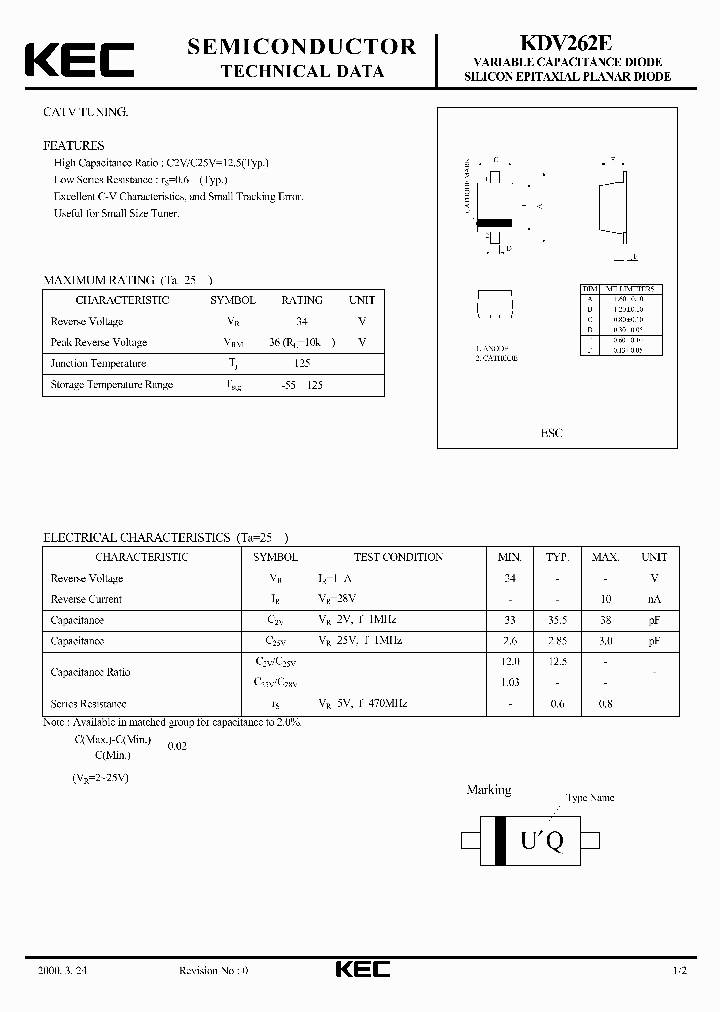 KDV262E_875202.PDF Datasheet