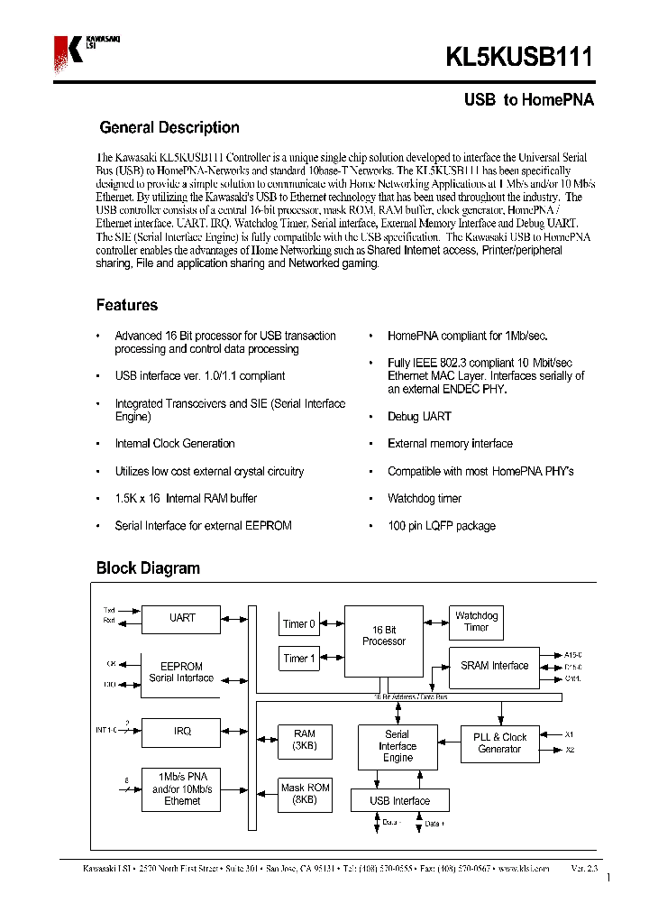 KL5KUSB111_712308.PDF Datasheet