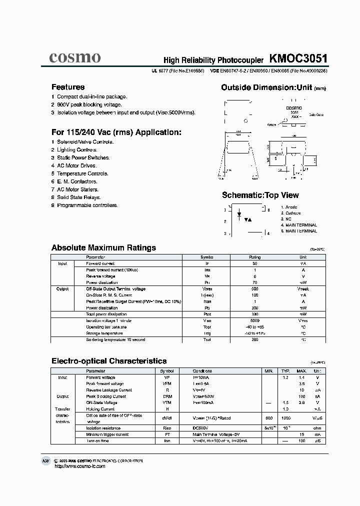 KMOC3051_722361.PDF Datasheet