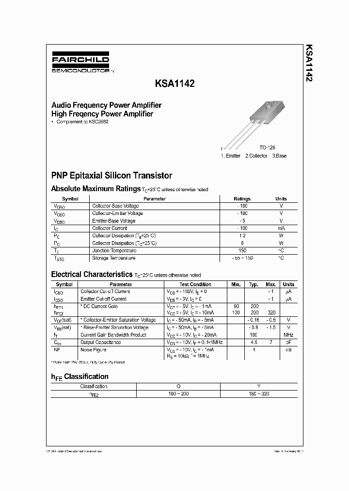 KSA1142_942251.PDF Datasheet