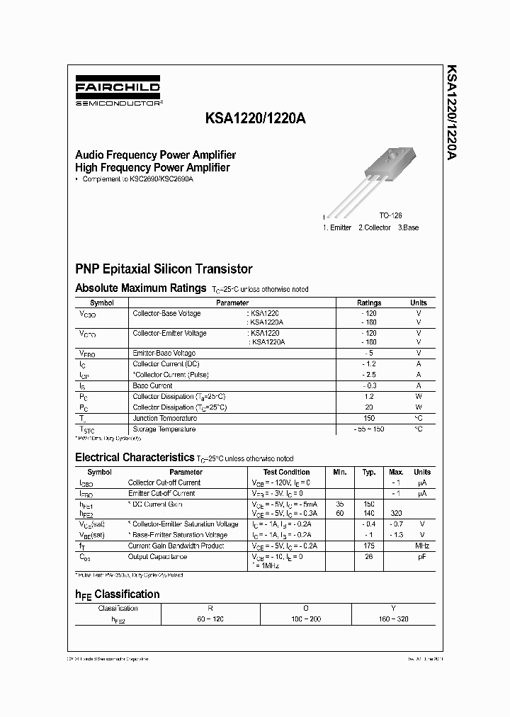 KSA1220A_904864.PDF Datasheet