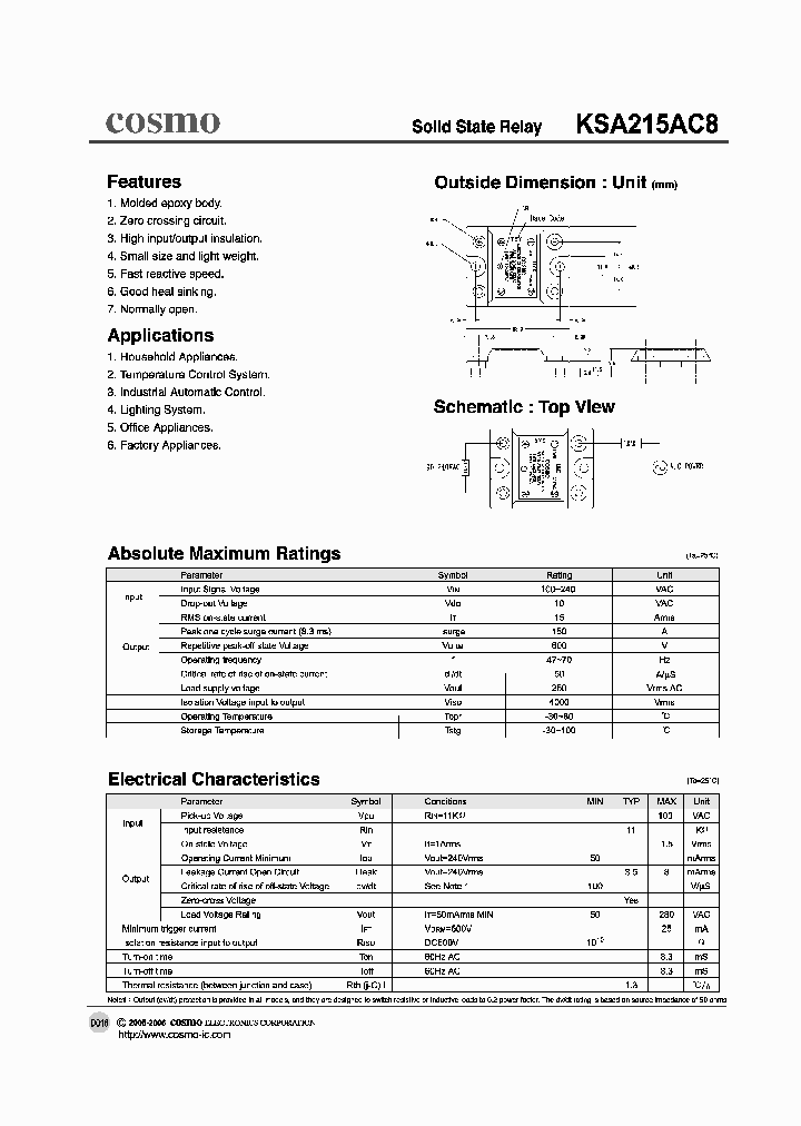 KSA215AC8_807060.PDF Datasheet