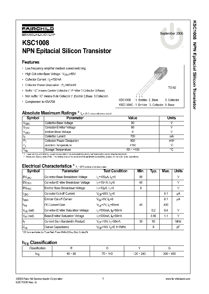 KSC100806_701077.PDF Datasheet