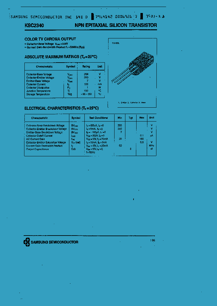 KSC2340_874855.PDF Datasheet