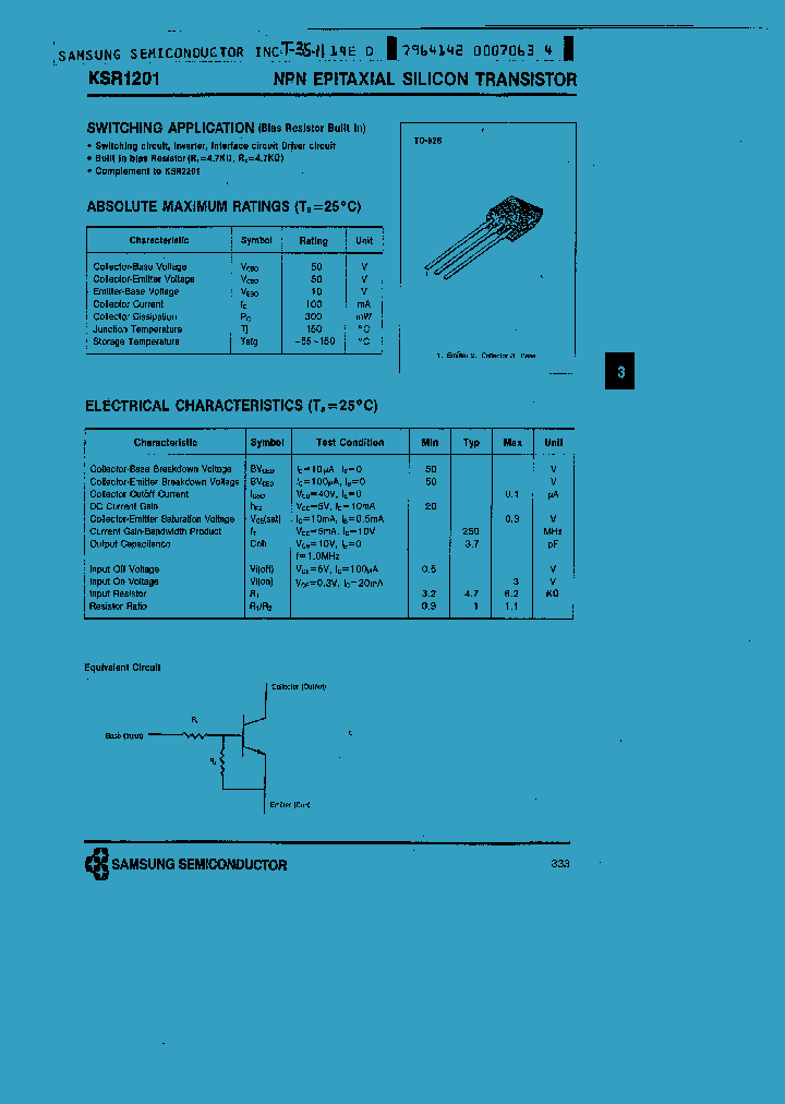 KSR1201_1009085.PDF Datasheet