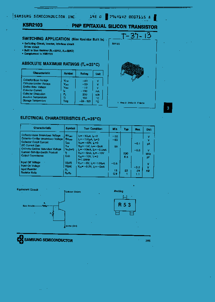 KSR2103_719785.PDF Datasheet
