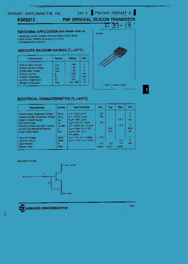 KSR2213_693754.PDF Datasheet