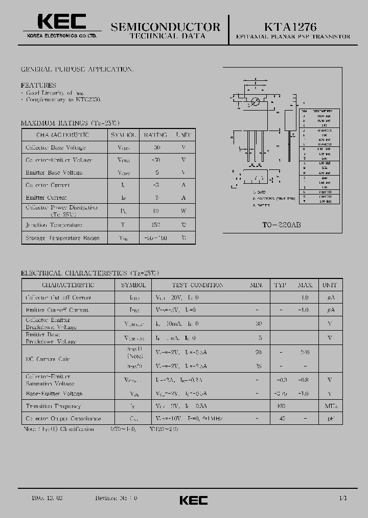 KTA1276_952929.PDF Datasheet