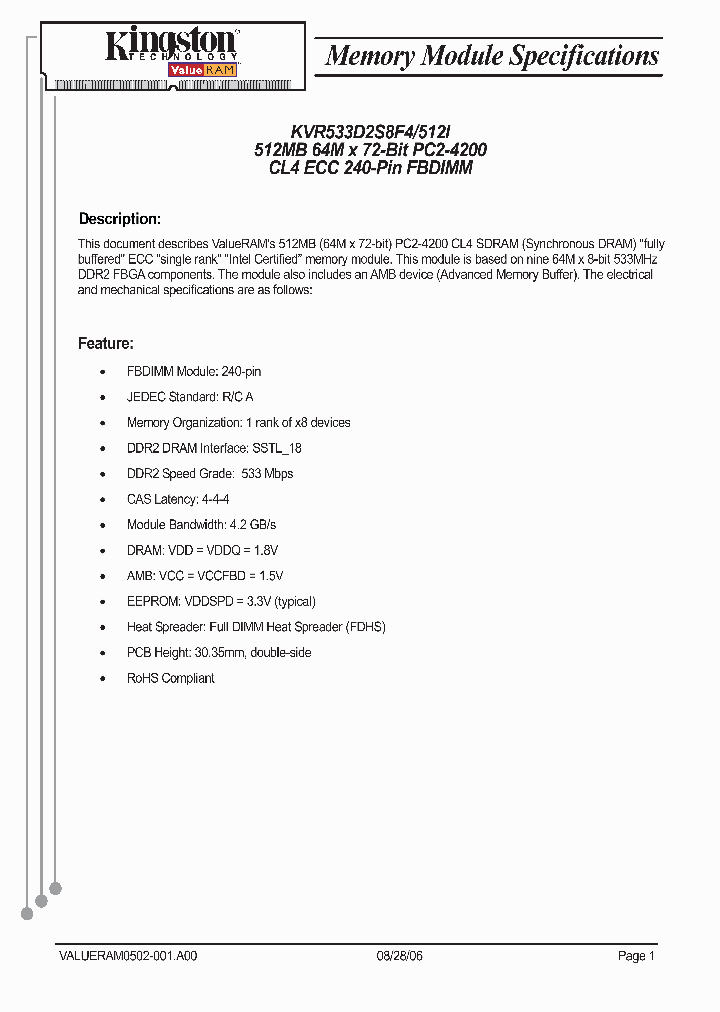 KVR533D2S8F4512I_666281.PDF Datasheet