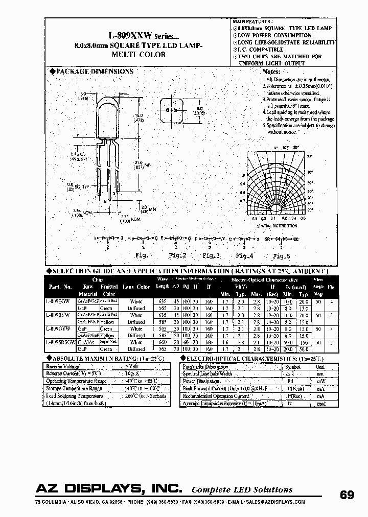 L-809SRSGW_940748.PDF Datasheet