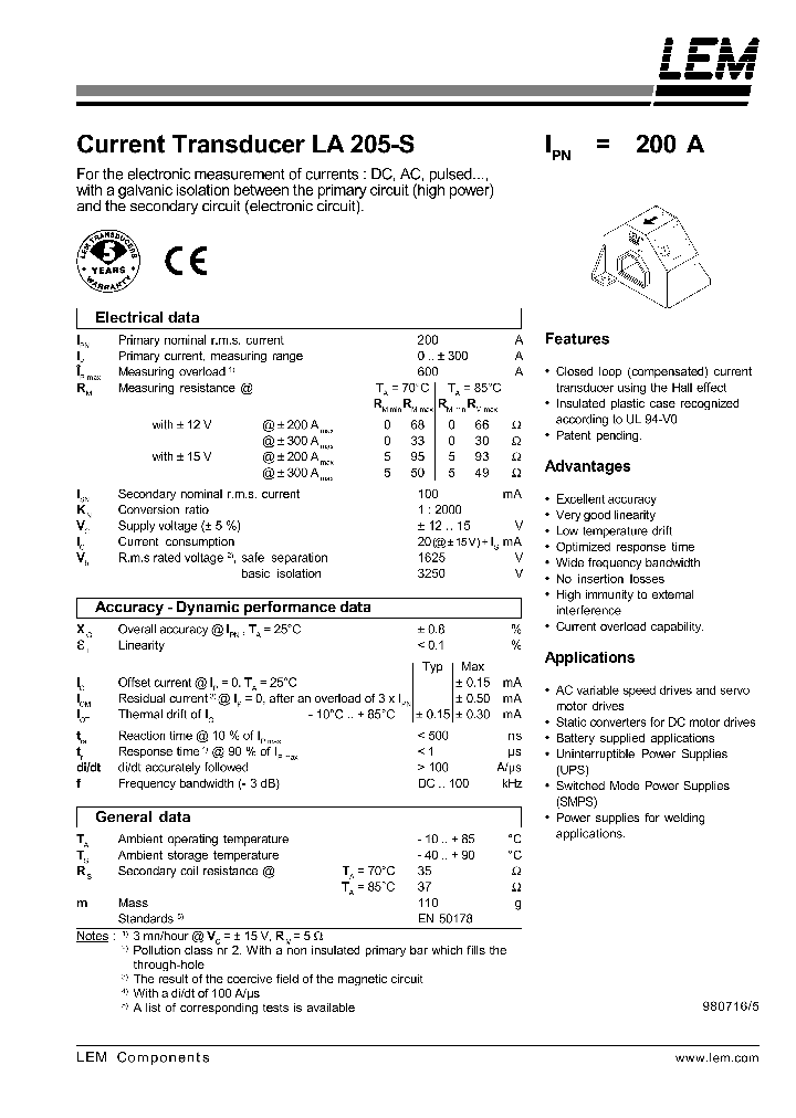 LA205-S_700950.PDF Datasheet