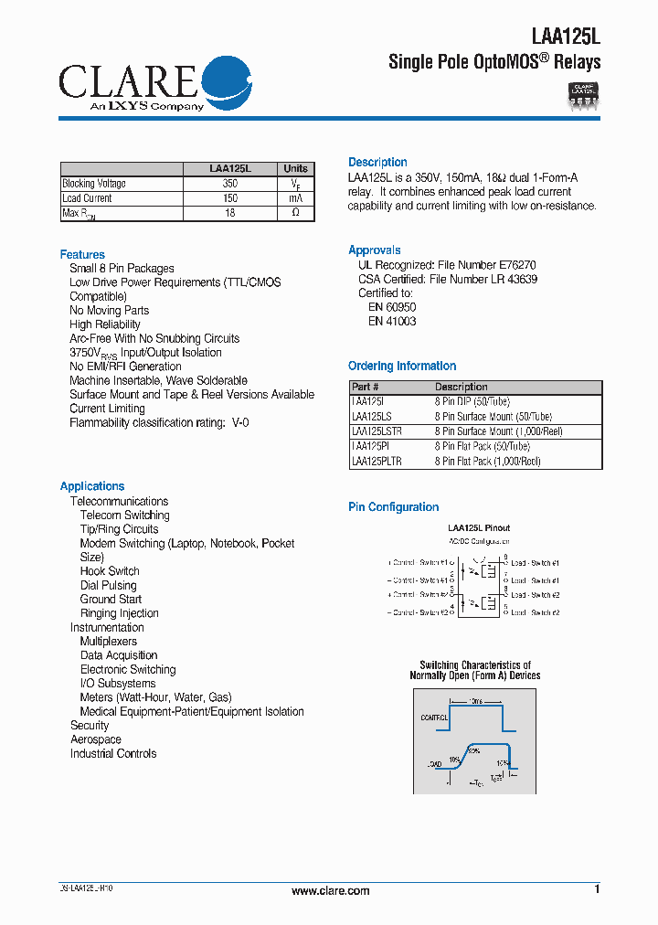LAA125LSTR_634149.PDF Datasheet