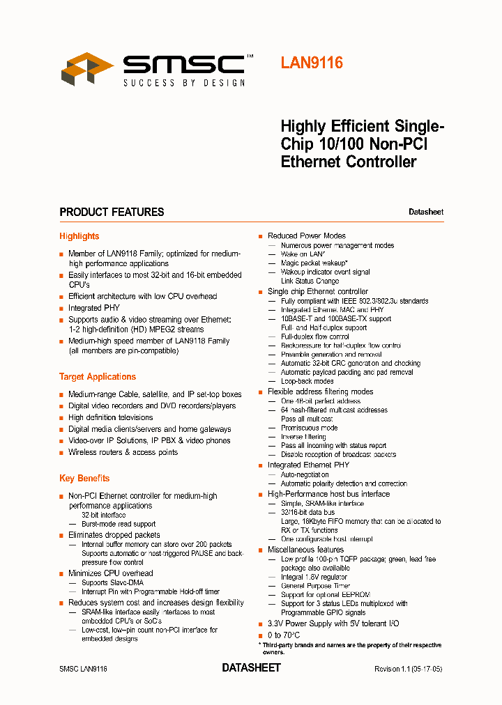 LAN9116-MD_722138.PDF Datasheet