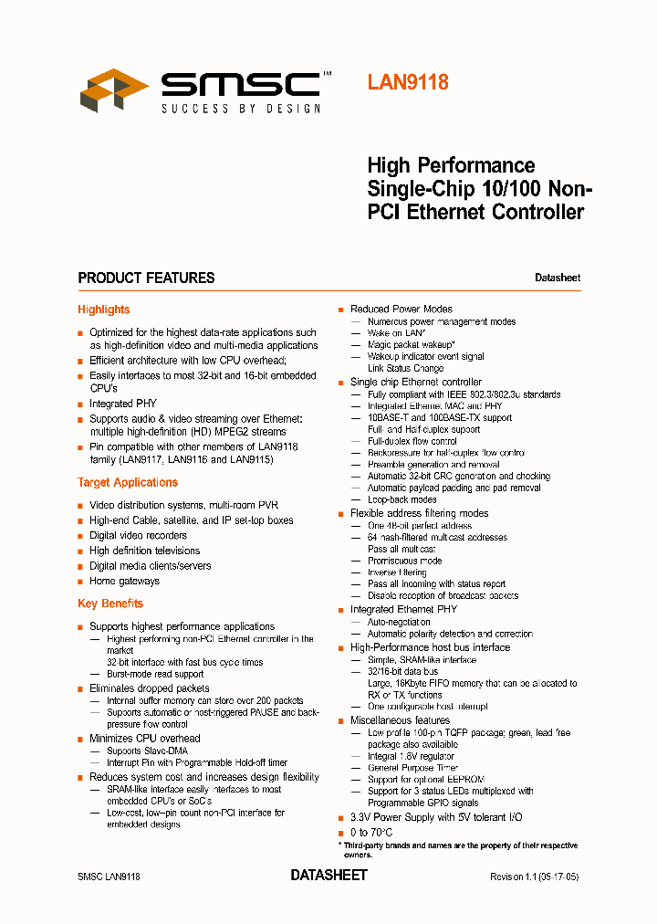 LAN911805_722155.PDF Datasheet