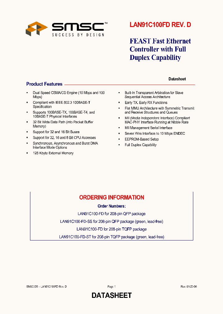 LAN91C100FD0601_732289.PDF Datasheet