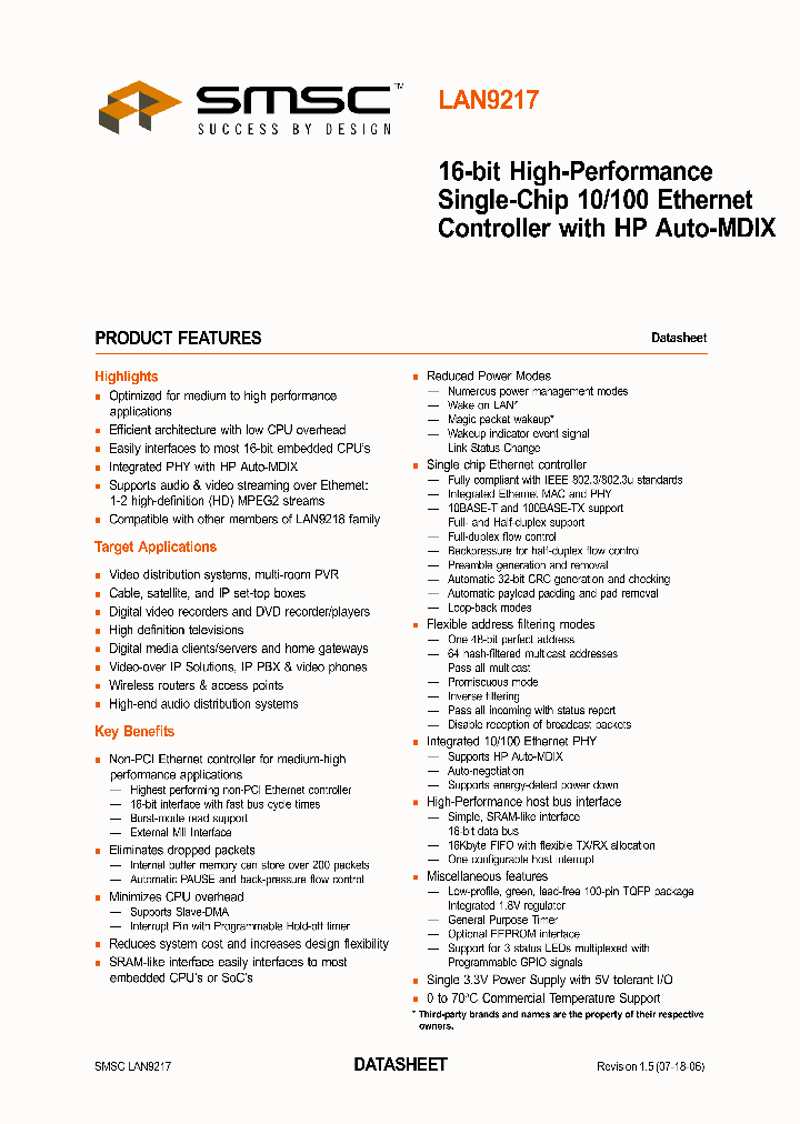 LAN9217_738158.PDF Datasheet