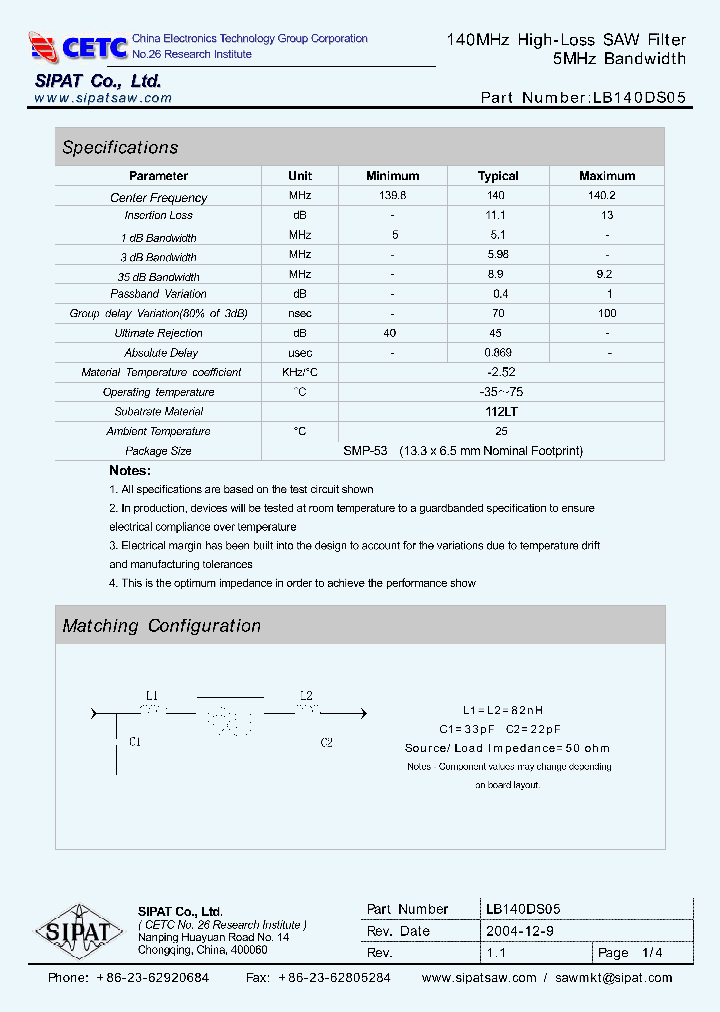 LB140DS05_669545.PDF Datasheet