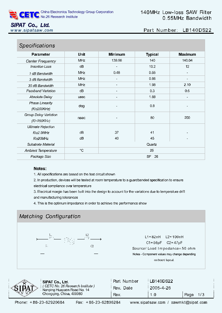 LB140DS22_669519.PDF Datasheet