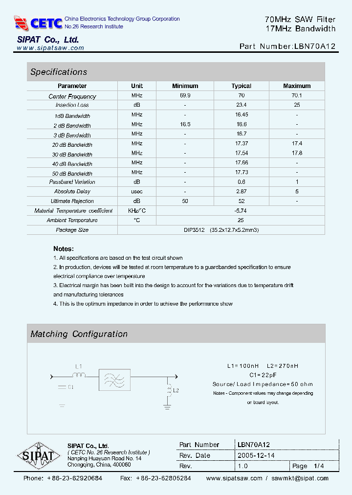 LBN70A12_669448.PDF Datasheet