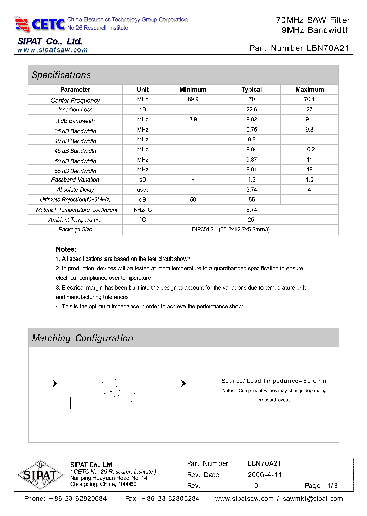 LBN70A21_669434.PDF Datasheet