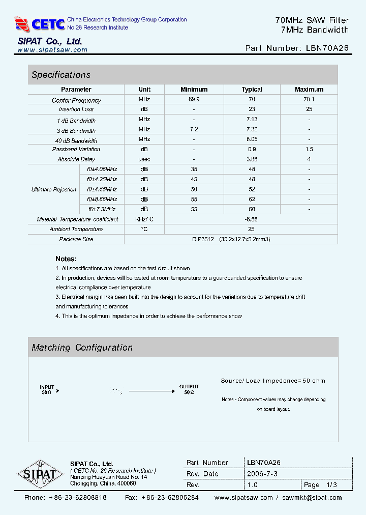 LBN70A26_669436.PDF Datasheet