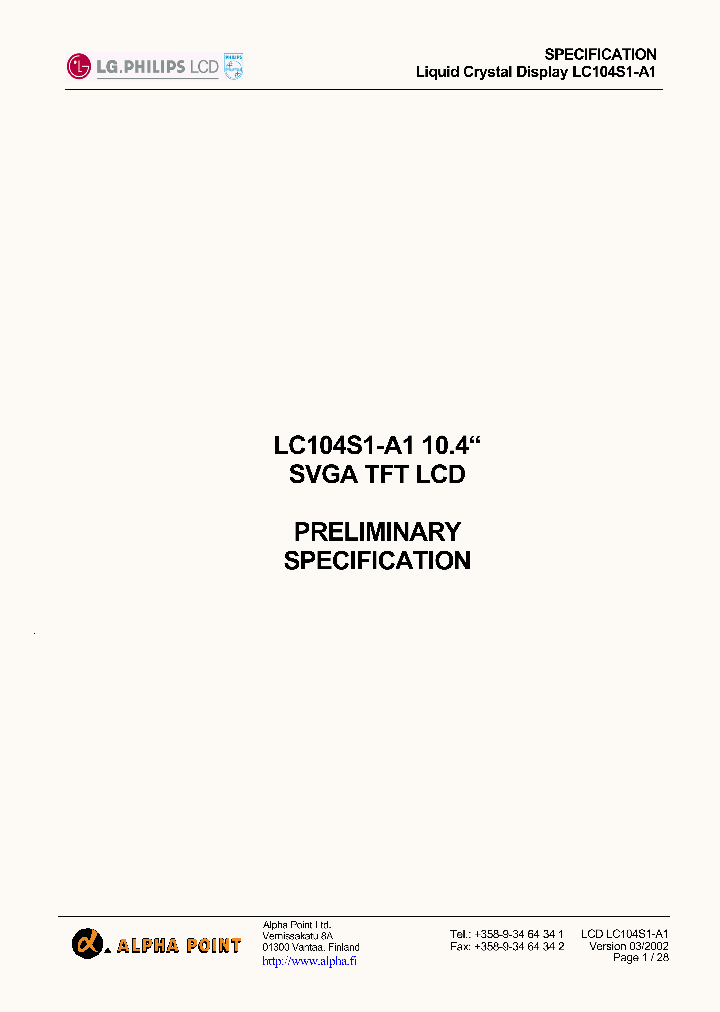 LC104S1_851763.PDF Datasheet