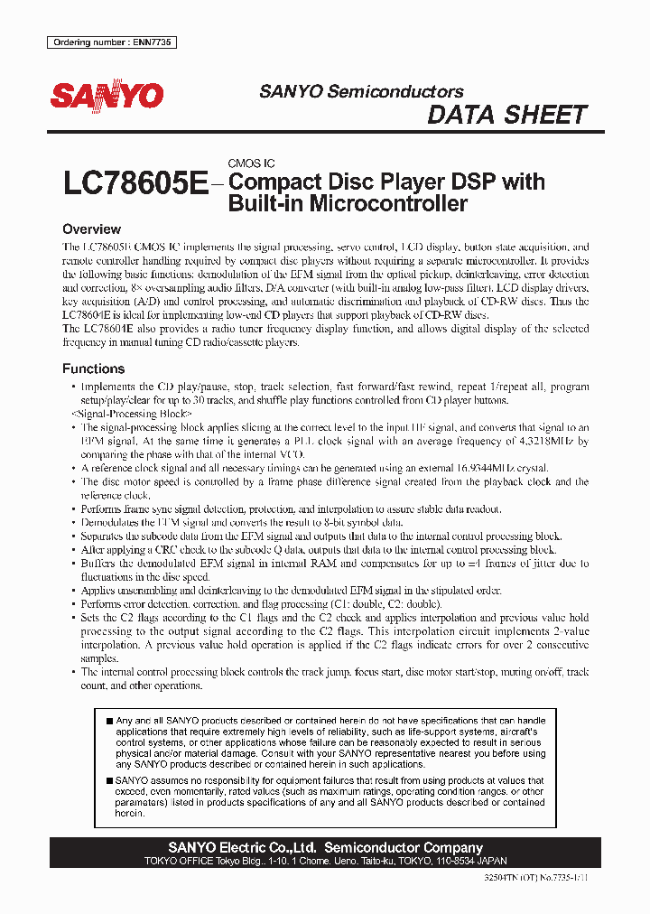 LC78605E_702790.PDF Datasheet