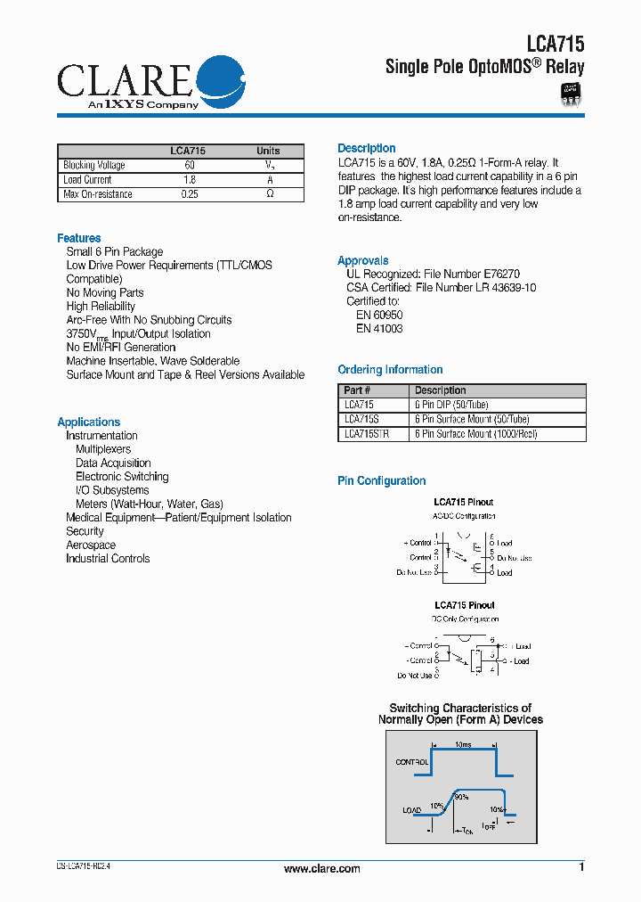 LCA715STR_634072.PDF Datasheet