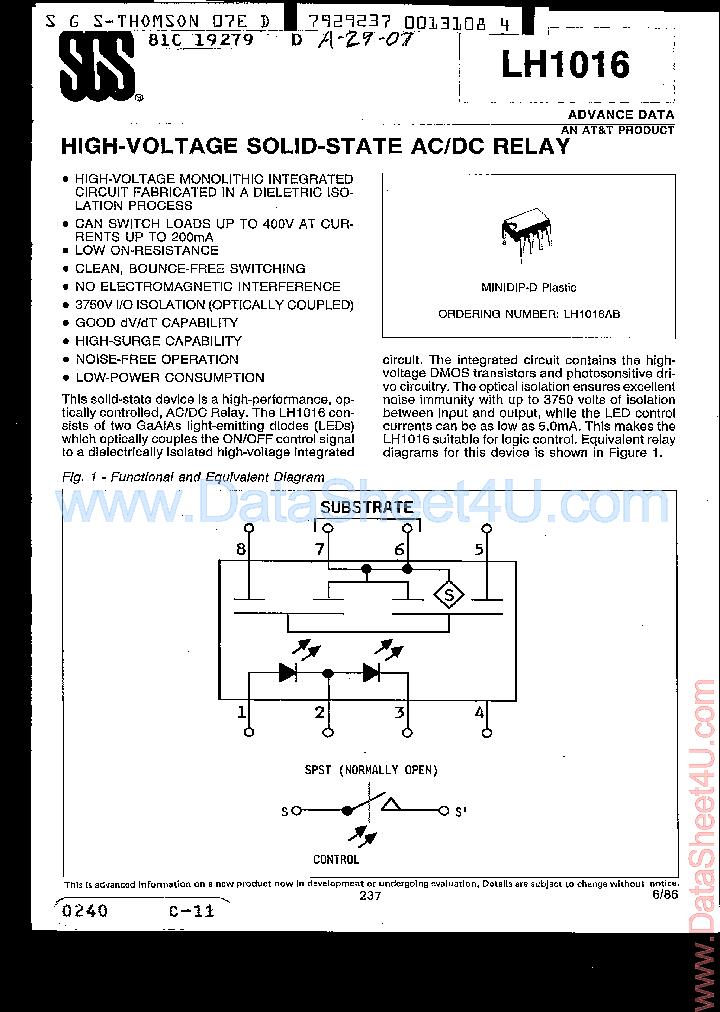 LH1016_887807.PDF Datasheet