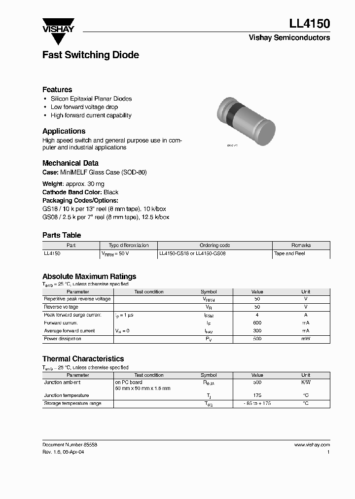 LL4150-GS08_728883.PDF Datasheet