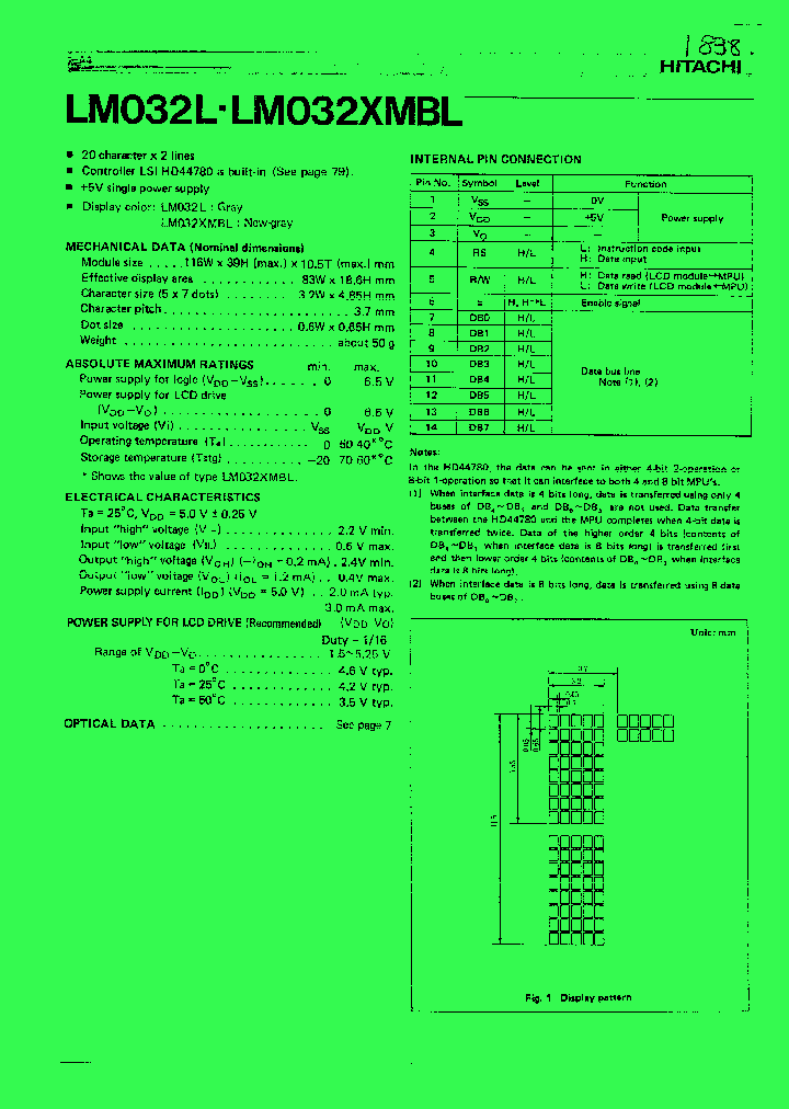 LM032XMBL_732705.PDF Datasheet