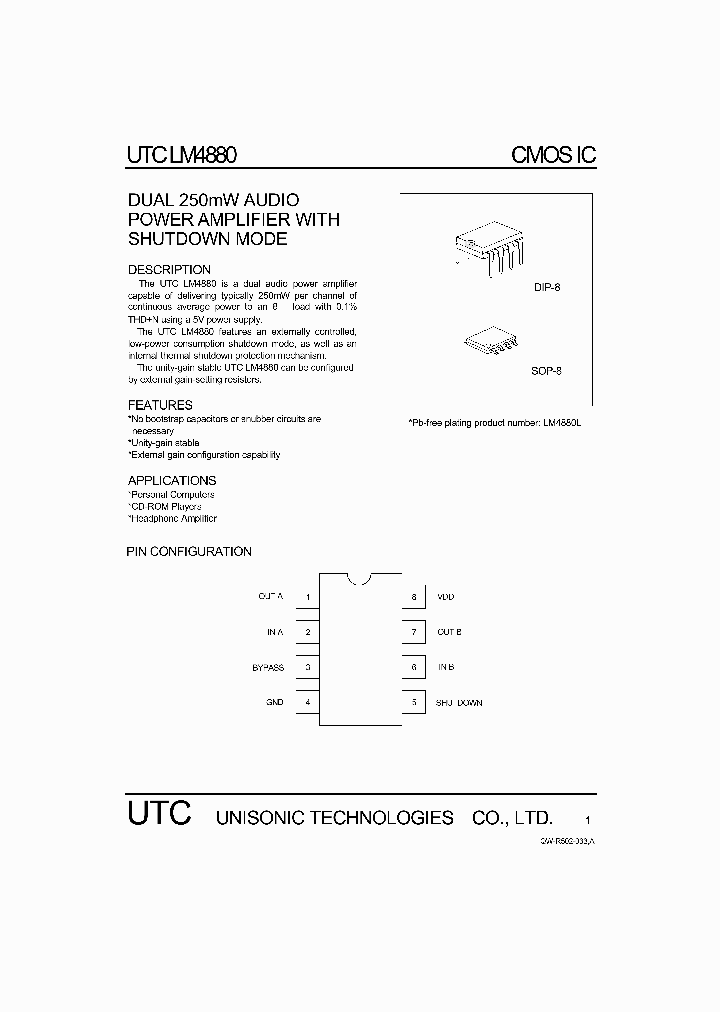 LM4880_813041.PDF Datasheet