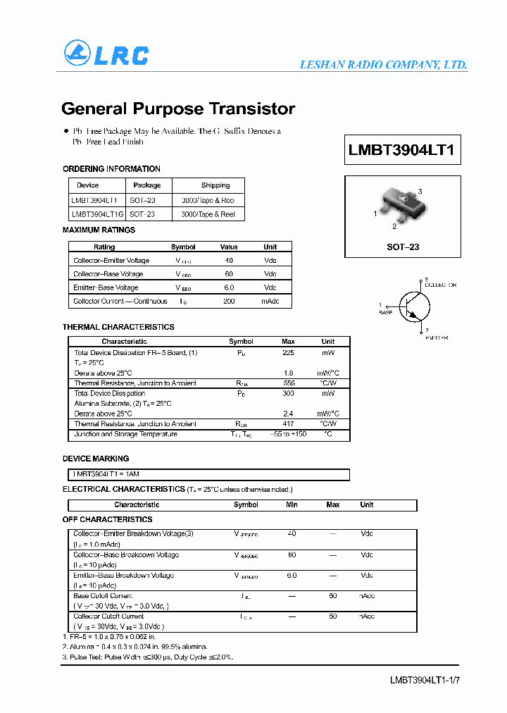 LMBT3904LT1_814883.PDF Datasheet