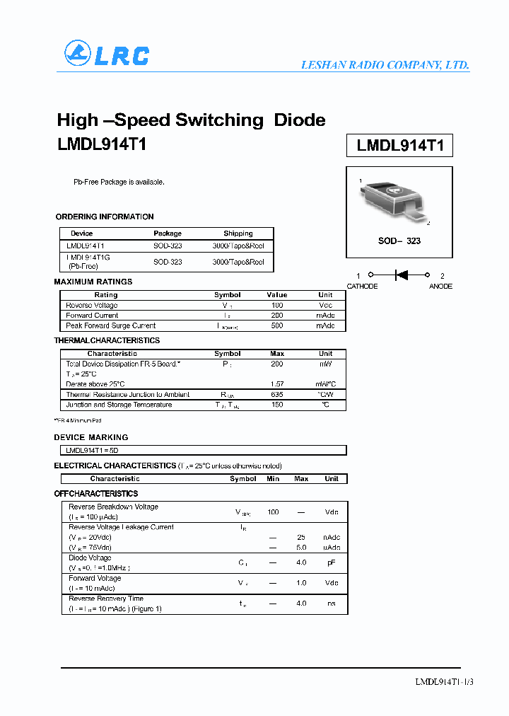 LMDL914T1_932477.PDF Datasheet