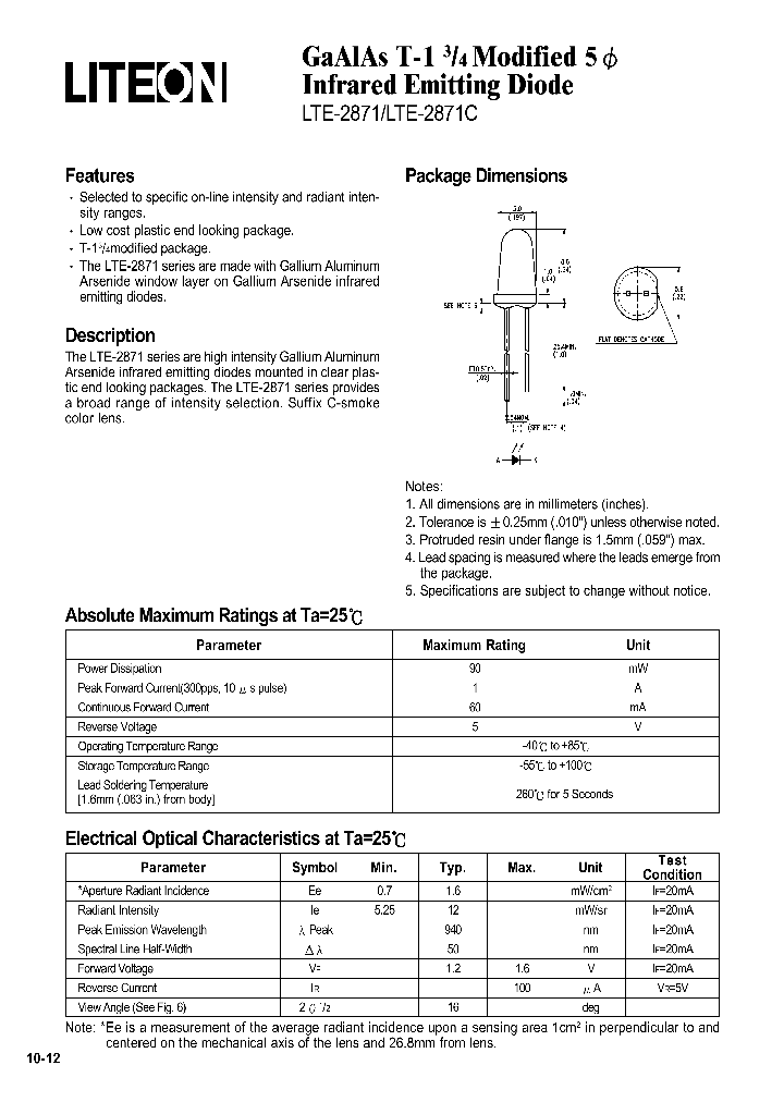 LTE-2871_600181.PDF Datasheet