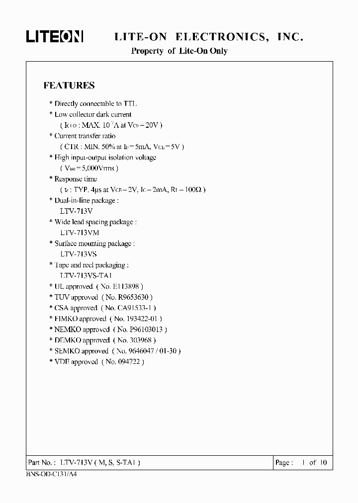LTV713V_789610.PDF Datasheet