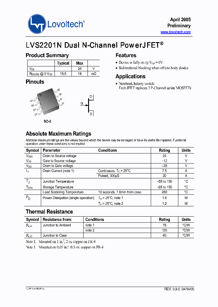 LVS2201N_646412.PDF Datasheet