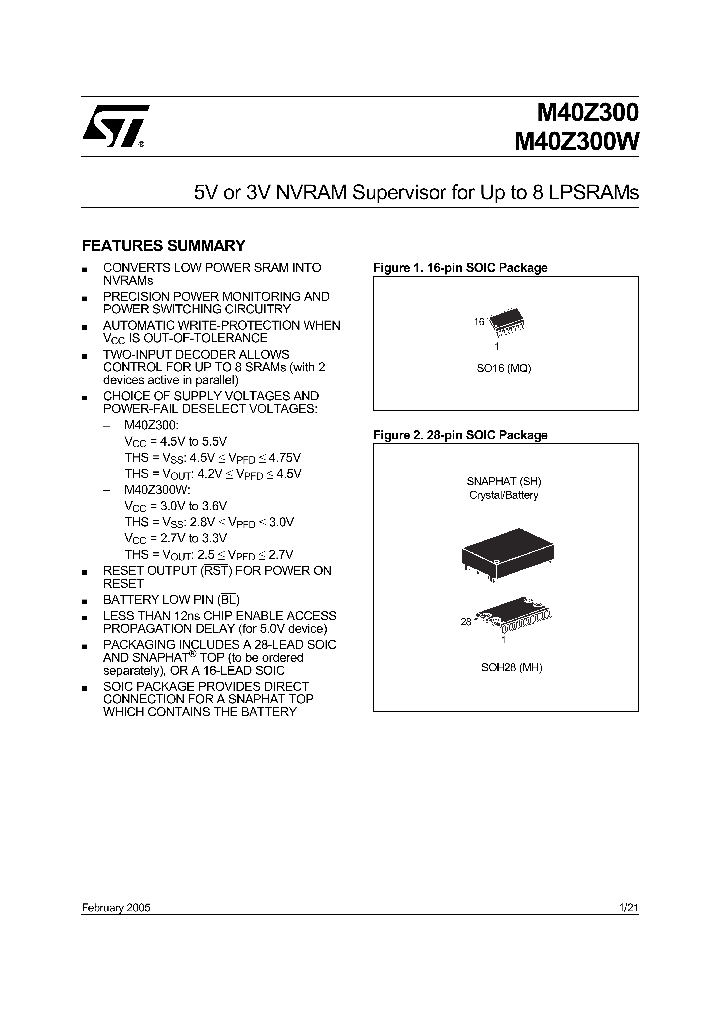 M40Z30005_732878.PDF Datasheet