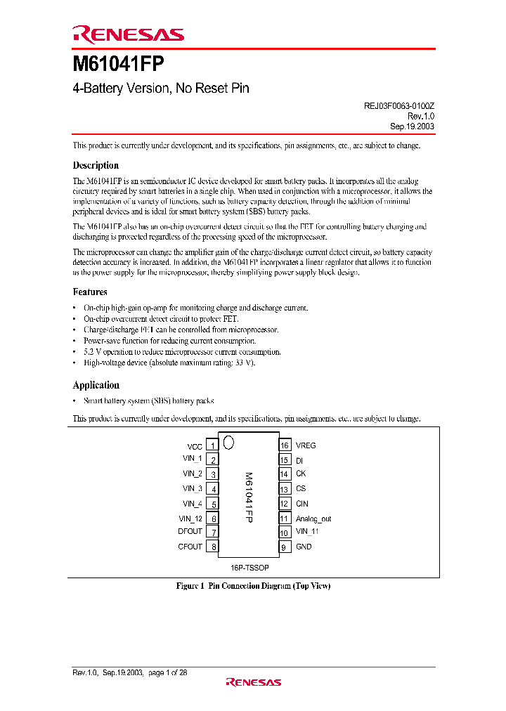 M61041FP_671488.PDF Datasheet