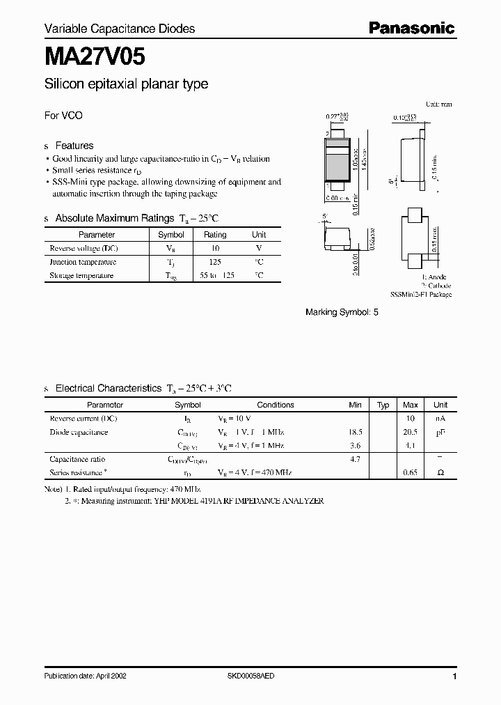 MA27V05_701707.PDF Datasheet