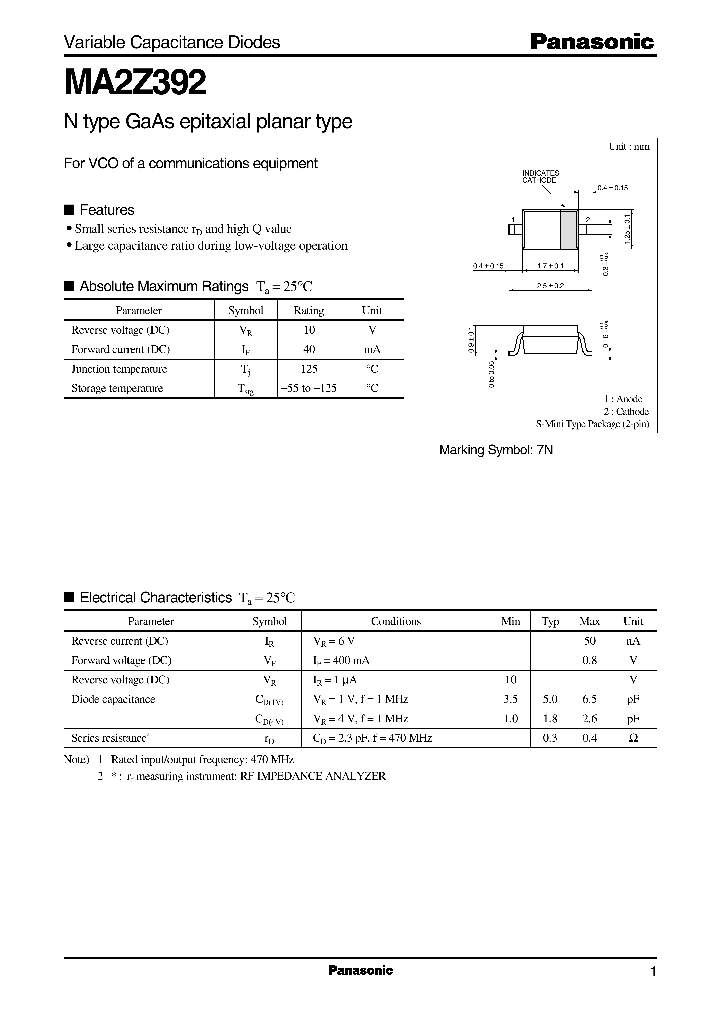MA2Z392_825903.PDF Datasheet