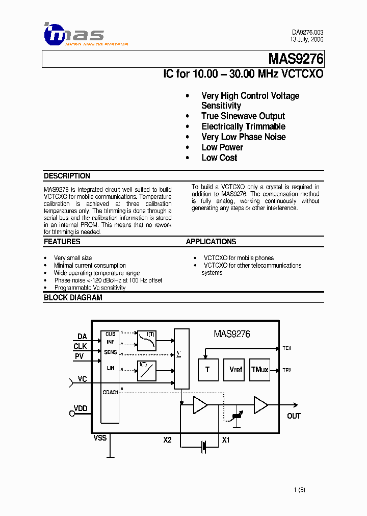 MAS9276_734406.PDF Datasheet