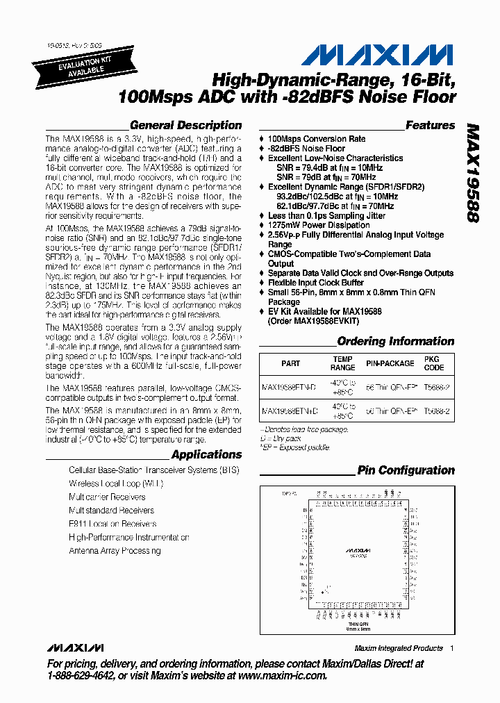 MAX19588ETND_693501.PDF Datasheet