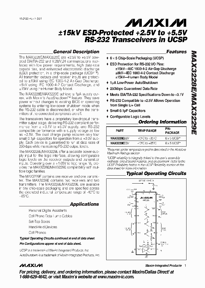 MAX3228E-MAX3229E_928217.PDF Datasheet