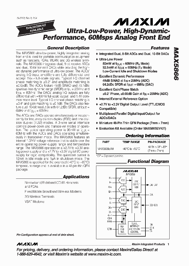 MAX5866ETM_666026.PDF Datasheet