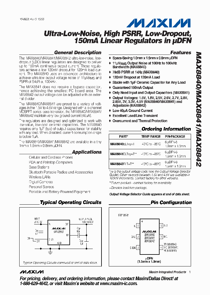 MAX8842ELT_664246.PDF Datasheet