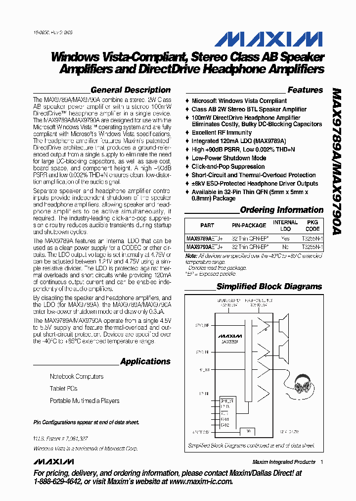MAX9790AETJ_668345.PDF Datasheet