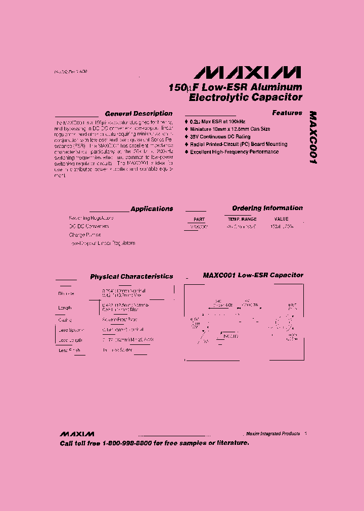 MAXC001_610270.PDF Datasheet