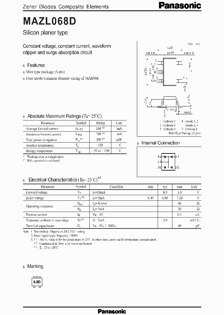 MAZL068D_940118.PDF Datasheet