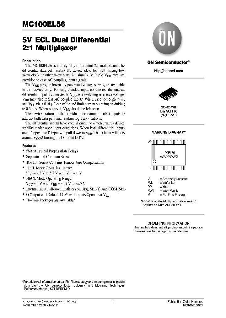 MC100EL56DW_751040.PDF Datasheet